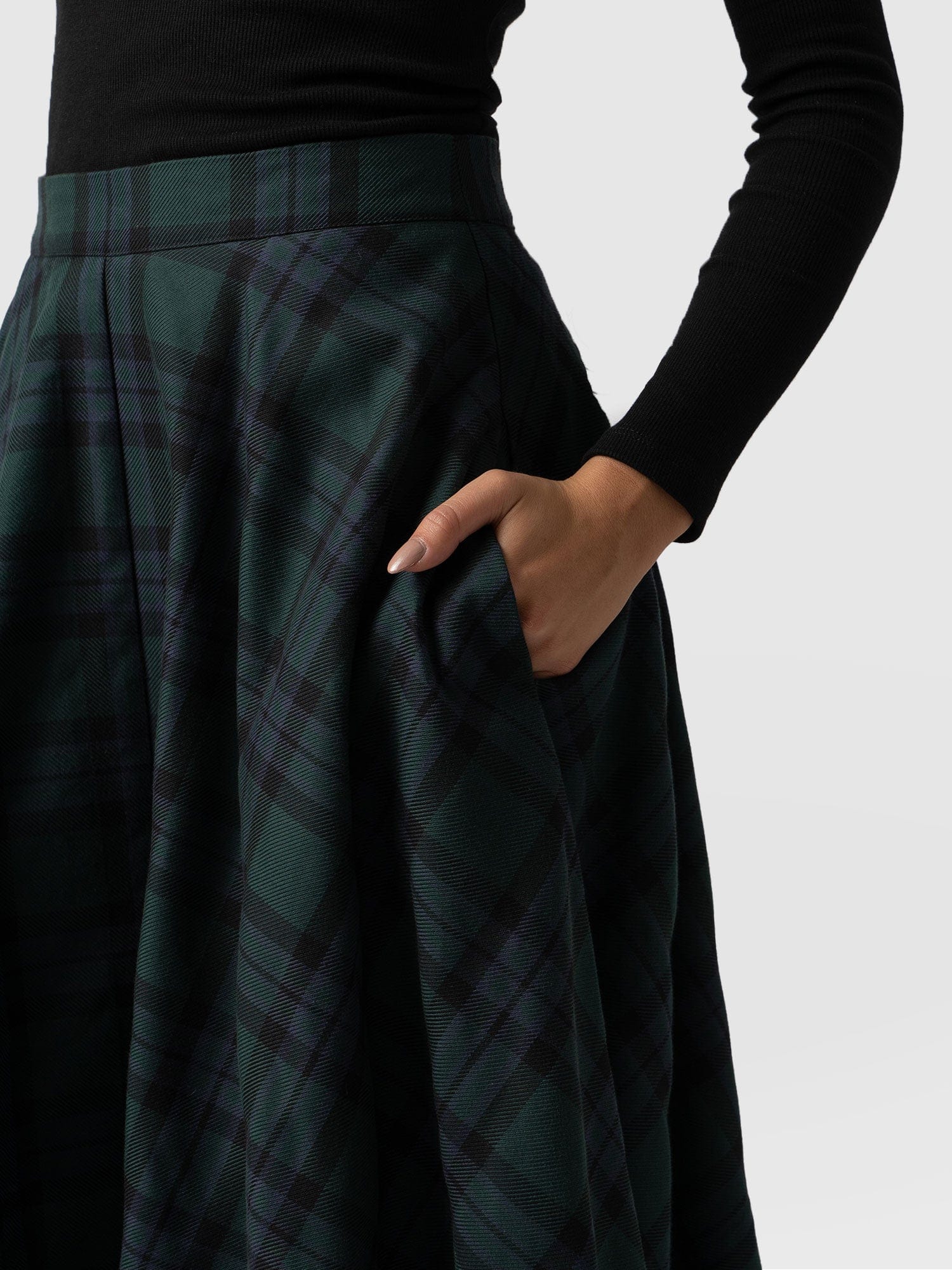 Noho Skirt - Green Check